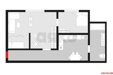 Фото №1: 2-комнатная квартира 54 м² - Краснодар, мкр. Центральный, ул. Чапаева, 116