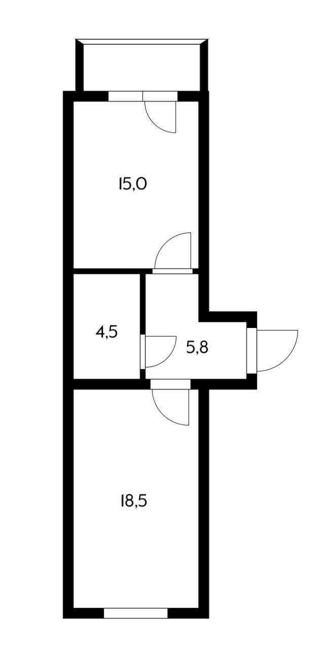 Фото №8: 1-комнатная квартира 44 м² - Российский, мкр. Прикубанский внутригородской округ, ул. Тепличная