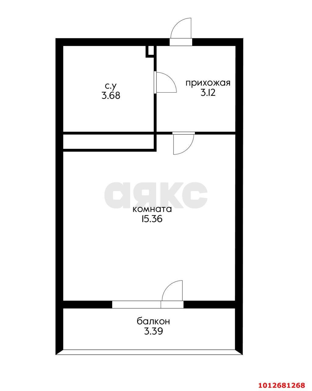 Фото №12: Студия 21 м² - Краснодар, Прикубанский внутригородской округ, мкр. жилой комплекс Мой Город, ул. Западный Обход, 39/1к1