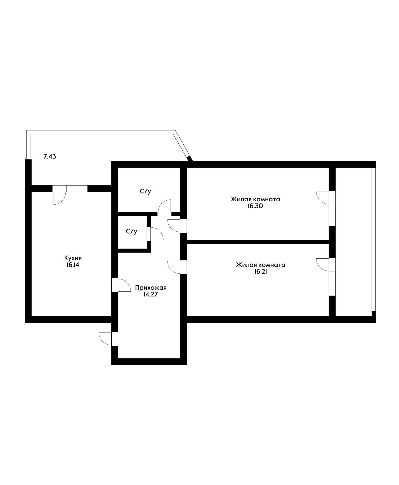 Фото №13: 3-комнатная квартира 82 м² - Краснодар, Центральный внутригородской округ, мкр. Табачная Фабрика, ул. Ипподромная, 53/1