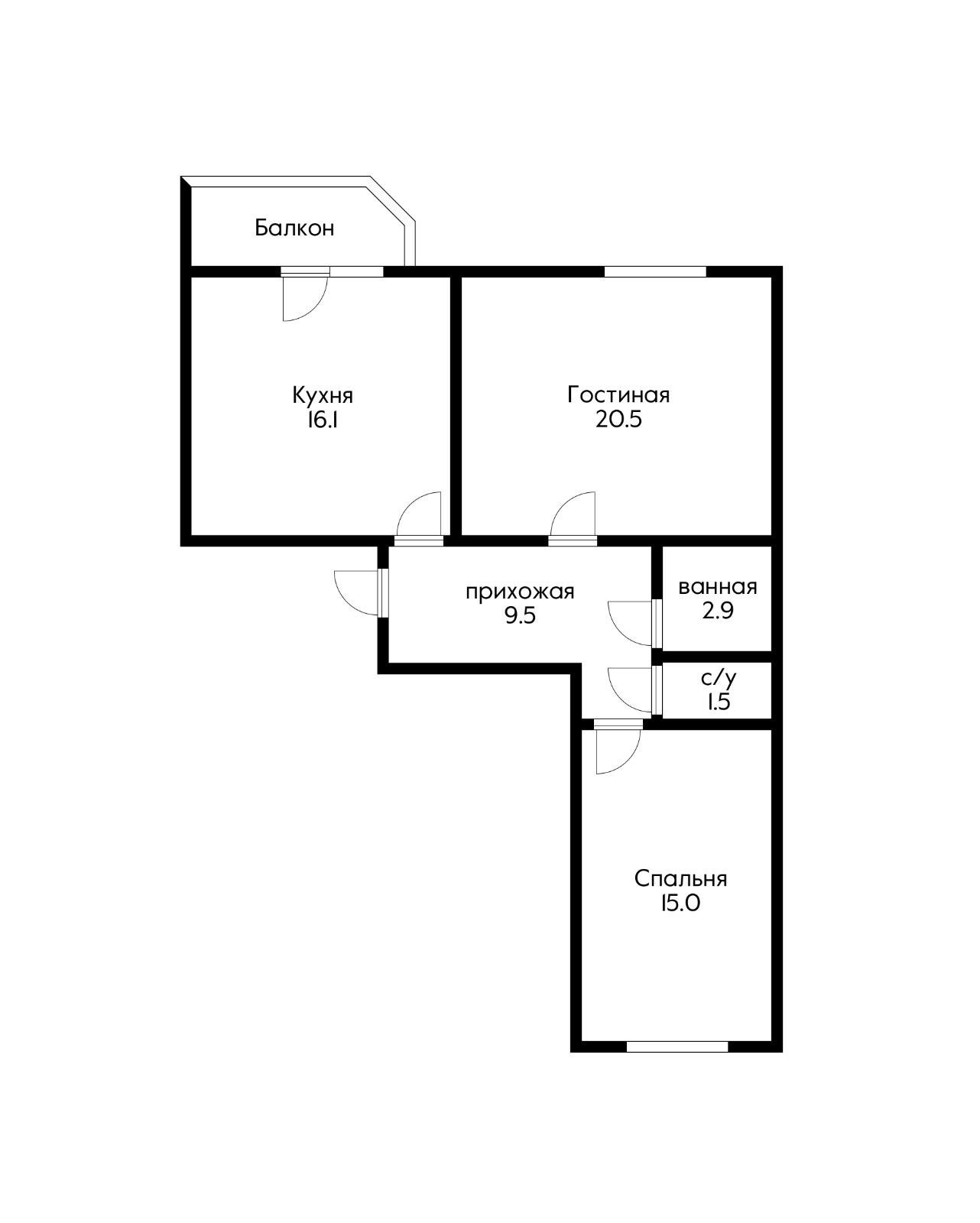 Фото №8: 2-комнатная квартира 68 м² - Краснодар, Прикубанский внутригородской округ, Панорама, мкр. жилой комплекс Смоленский, ул. Восточно-Кругликовская, 32