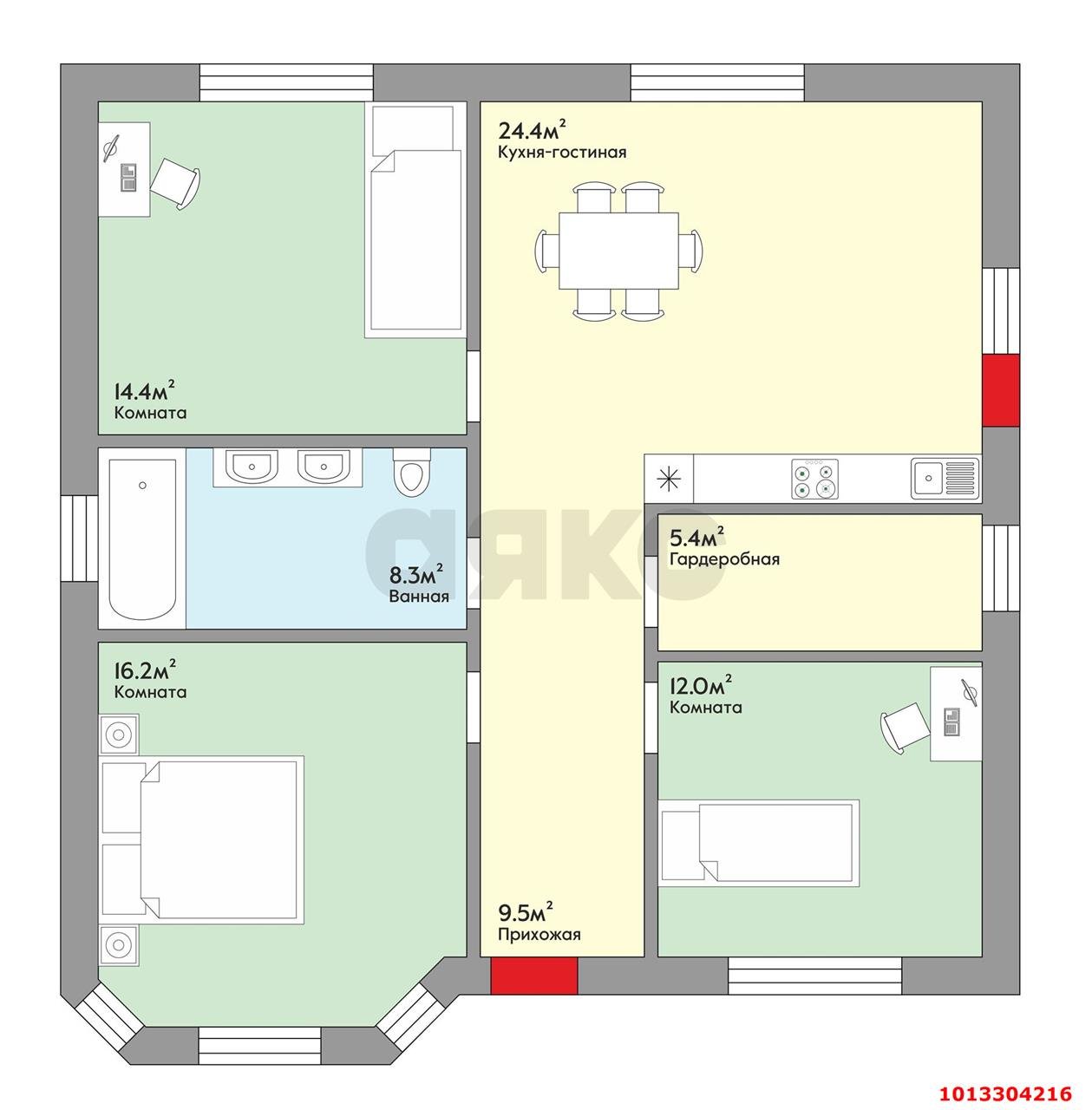 Фото №15: Дом 90 м² + 4.2 сот. - Краснодар, КНИИСХ, ул. 21-я Линия, 619