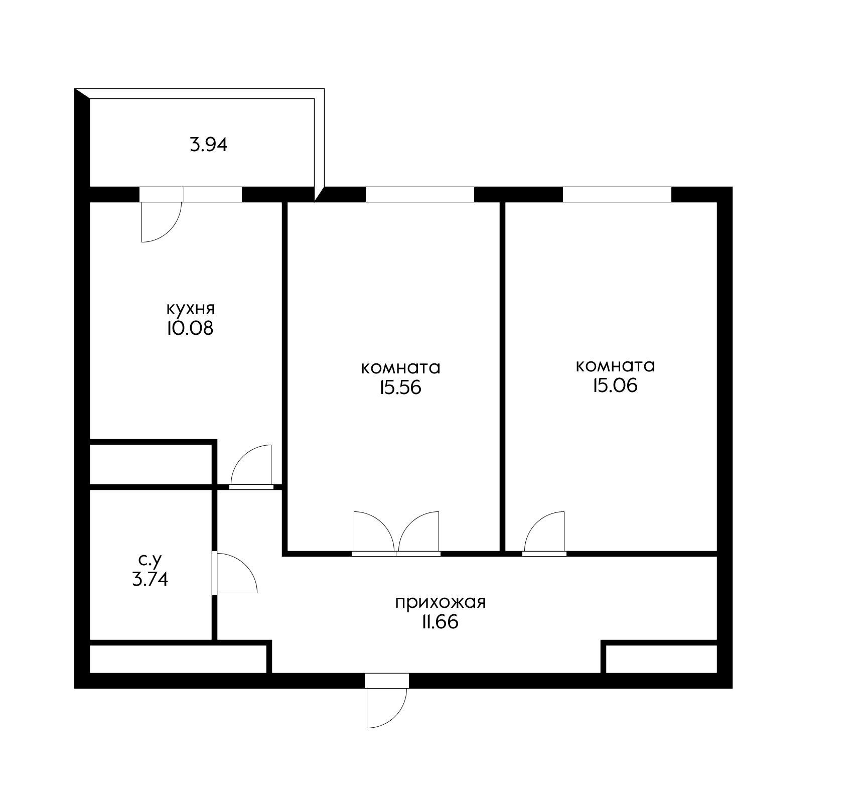 Фото №9: 2-комнатная квартира 61 м² - Краснодар, Карасунский внутригородской округ, Хлопчато-бумажный Комбинат, мкр. жилой комплекс Галактика, ул. Уральская, 71к3