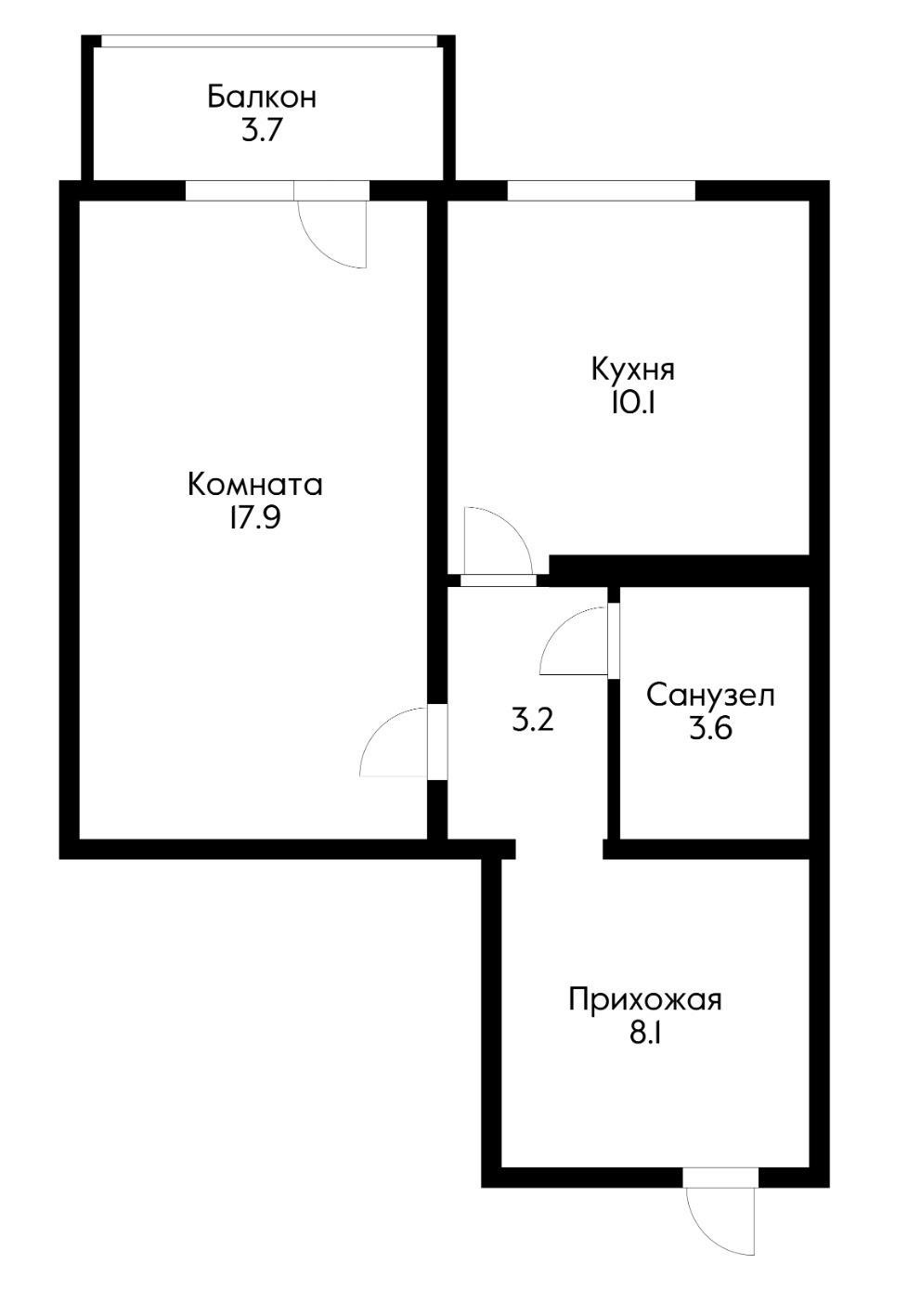 Фото №8: 1-комнатная квартира 46 м² - Краснодар, ул. Героя А.А. Аверкиева, 4