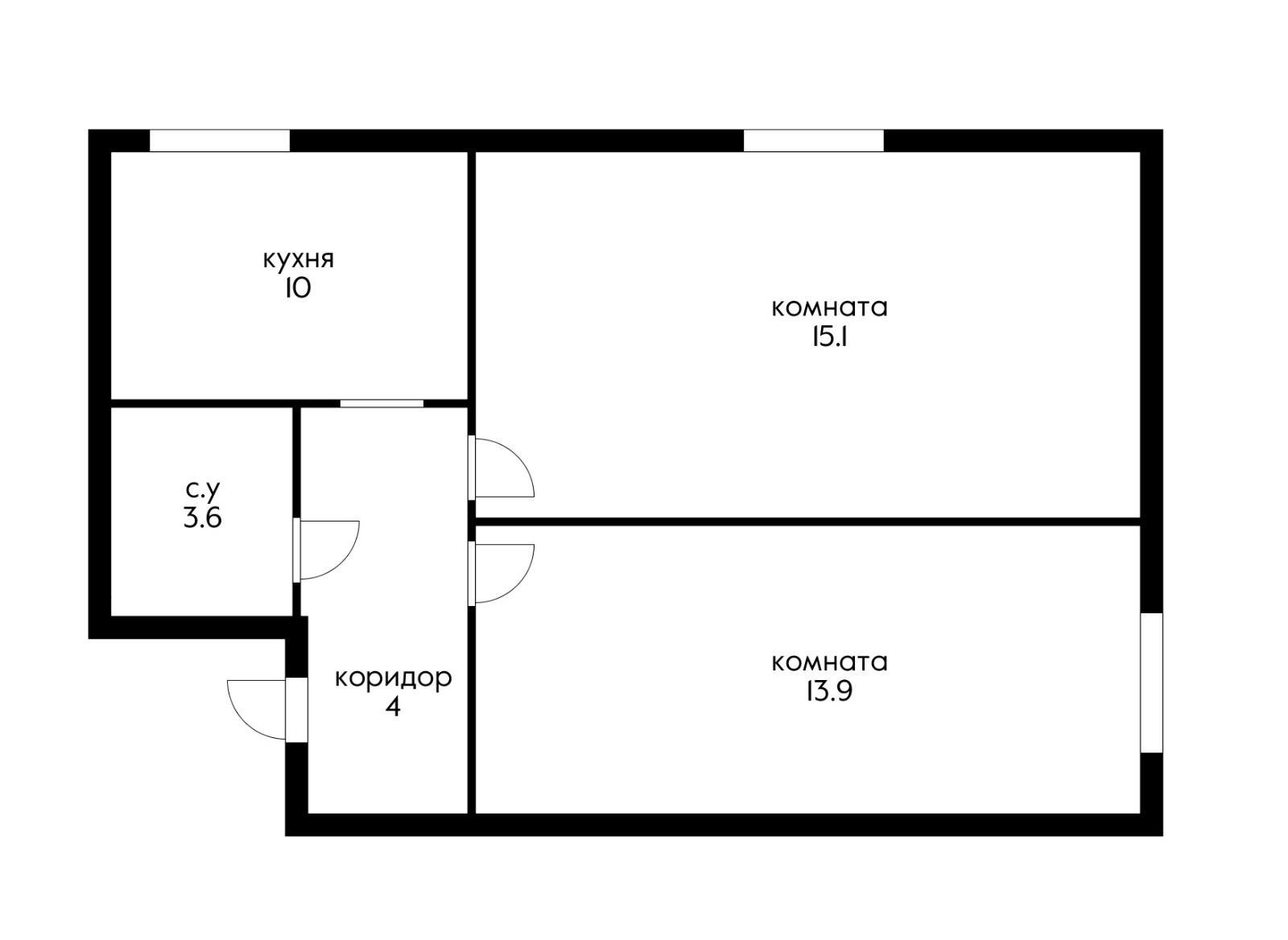 Фото №14: 2-комнатная квартира 46 м² - Краснодар, Прикубанский внутригородской округ, Завод Радиоизмерительных Приборов, мкр. Музыкальный, ул. имени Сергея Есенина, 108/2