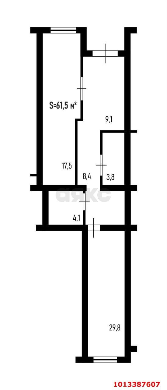 Фото №7: Торговое помещение 62 м² - Краснодар, жилой комплекс Акварели-2, ул. Тепличная, 62/1к4