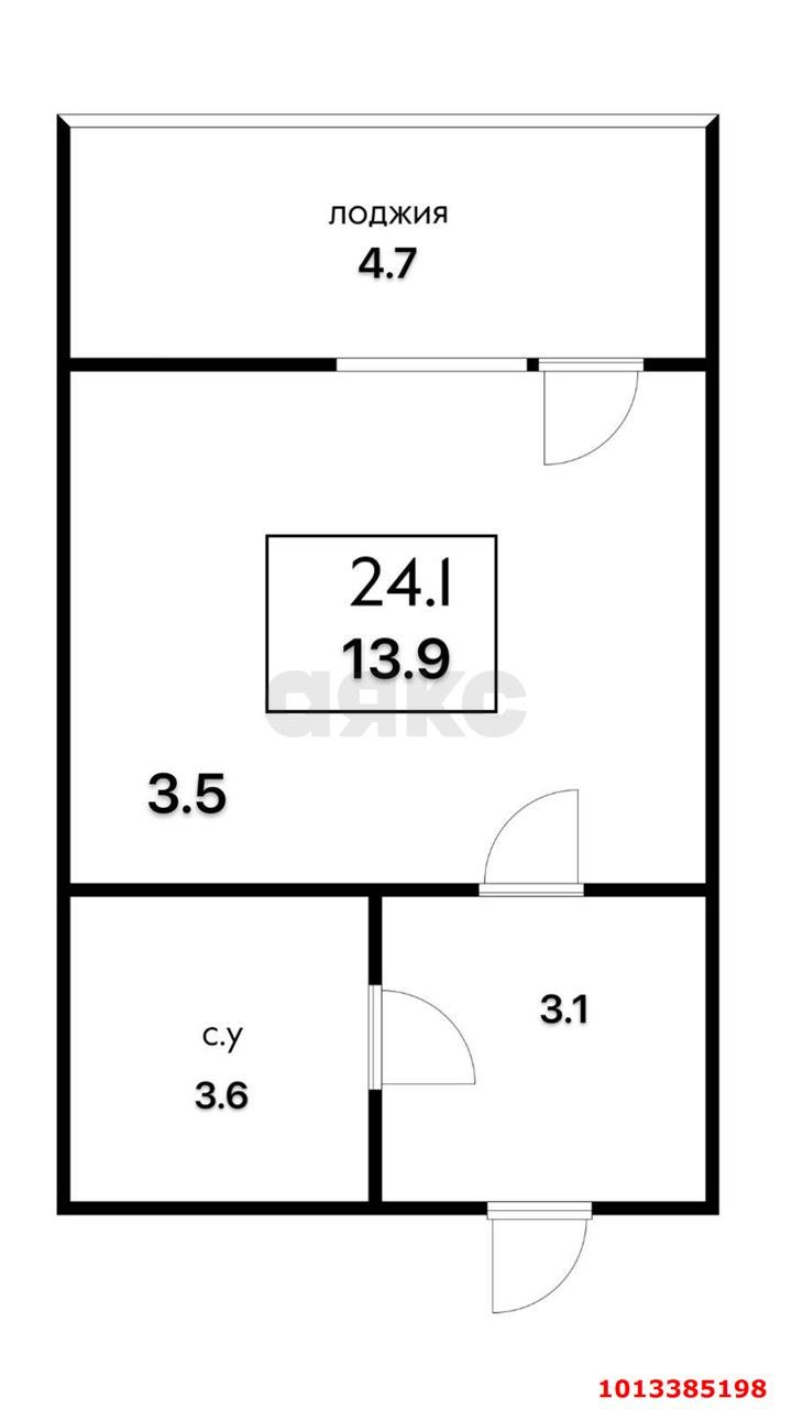 Фото №12: Студия 28 м² - Краснодар, жилой комплекс Титаны, б-р Адмирала Пустошкина, 11/1