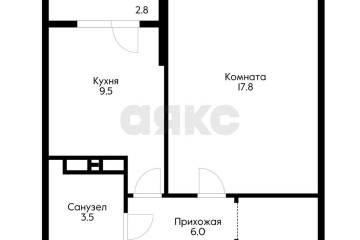 Фото №1: 1-комнатная квартира 39 м² - Краснодар, мкр. жилой комплекс Самолёт-2, ул. Западный Обход, 57