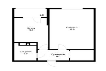 Фото №1: 1-комнатная квартира 36 м² - Краснодар, мкр. жилой комплекс Самолёт-2, ул. Западный Обход, 57