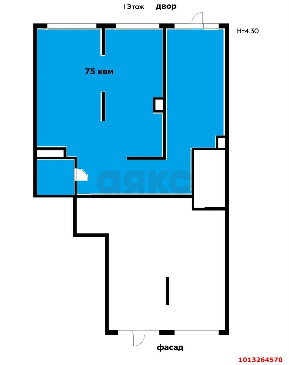 Фото №6: Торговое помещение 75 м² - Знаменский, Родные Просторы, ул. Природная, 10Бк1
