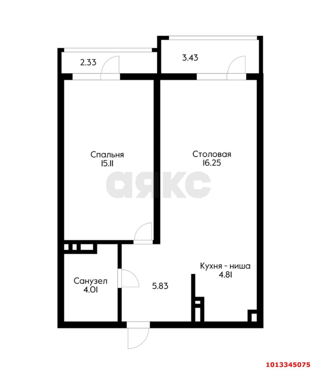 Фото №11: 1-комнатная квартира 45 м² - Краснодар, жилой комплекс Мозаика, Прикубанский внутригородской округ, ж/м имени Демьяна Бедного, ул. Степная, 1/1