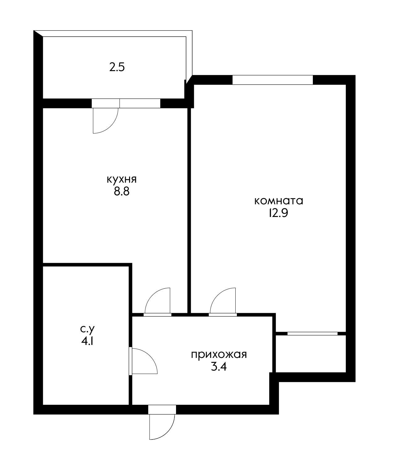 Фото №17: 1-комнатная квартира 32 м² - Краснодар, Прикубанский внутригородской округ, мкр. жилой комплекс Спортивная Деревня, ул. Западный Обход, 42/4