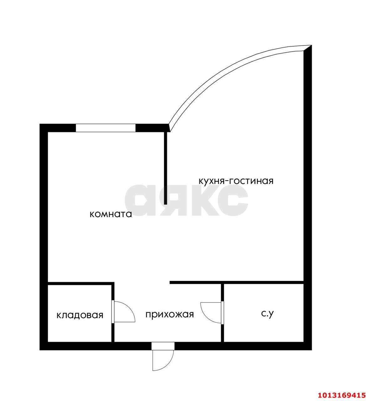 Фото №16: 1-комнатная квартира 38 м² - Краснодар, жилой комплекс Атлант, ул. Адмирала Крузенштерна, 6