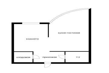 Фото №1: 1-комнатная квартира 38 м² - Краснодар, мкр. жилой комплекс Атлант, ул. Адмирала Крузенштерна, 6