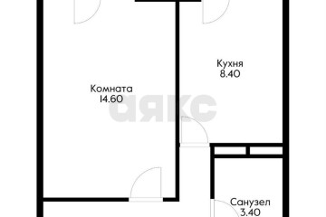 Фото №4: 1-комнатная квартира 33 м² - Южный, мкр. жилой комплекс Ясная Поляна, ул. Войсковая, 10В