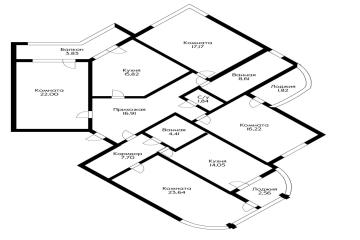 Фото №1: 3-комнатная квартира 104 м² - Краснодар, мкр. Западный внутригородской округ, ул. Шоссе Нефтяников, 18