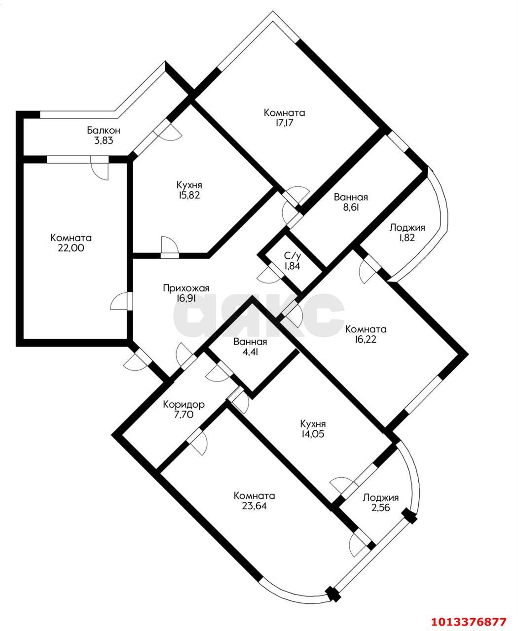Фото №1: 3-комнатная квартира 104 м² - Краснодар, мкр. Западный внутригородской округ, ул. Шоссе Нефтяников, 18