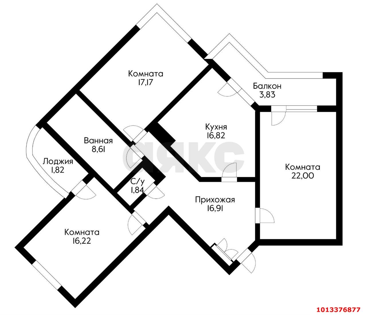 Фото №2: 3-комнатная квартира 104 м² - Краснодар, мкр. Западный внутригородской округ, ул. Шоссе Нефтяников, 18