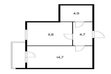 Фото №2: 1-комнатная квартира 34 м² - Новая Адыгея, мкр. жилой комплекс Мята, ул. Бжегокайская, 23/1Ак3