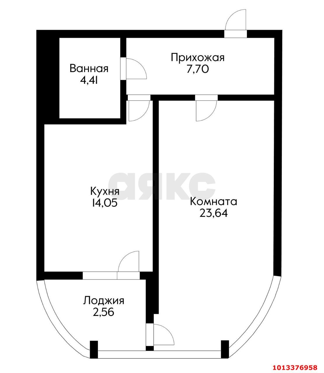 Фото №1: 1-комнатная квартира 52 м² - Краснодар, Западный внутригородской округ, ул. Шоссе Нефтяников, 18