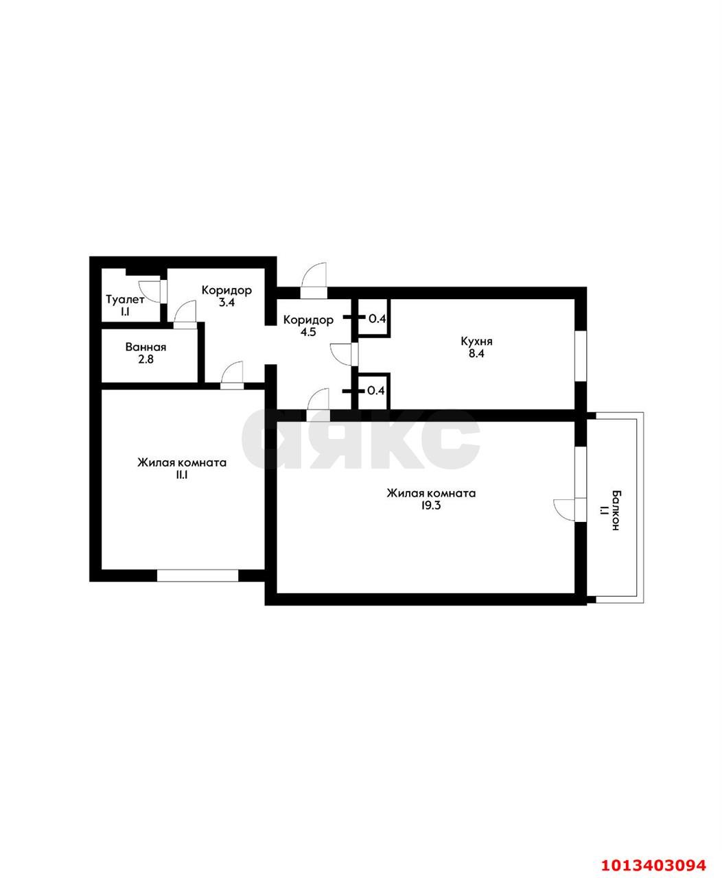 Фото №1: 2-комнатная квартира 52 м² - Краснодар, Комсомольский, ул. Уральская, 188