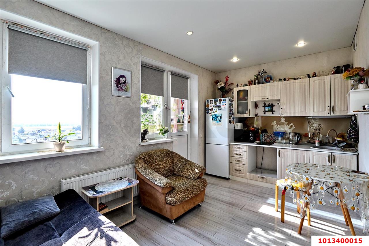 Фото №1: Студия 22 м² - Краснодар, жилой комплекс Дыхание, мкр. Прикубанский внутригородской округ, ул. Лётчика Позднякова, 2к6