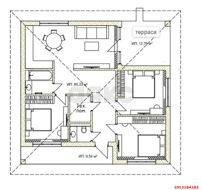 Фото №2: Дом 120 м² + 6 сот. - Индустриальный, Прикубанский внутригородской округ, ул. Адмиралтейская, 58/10