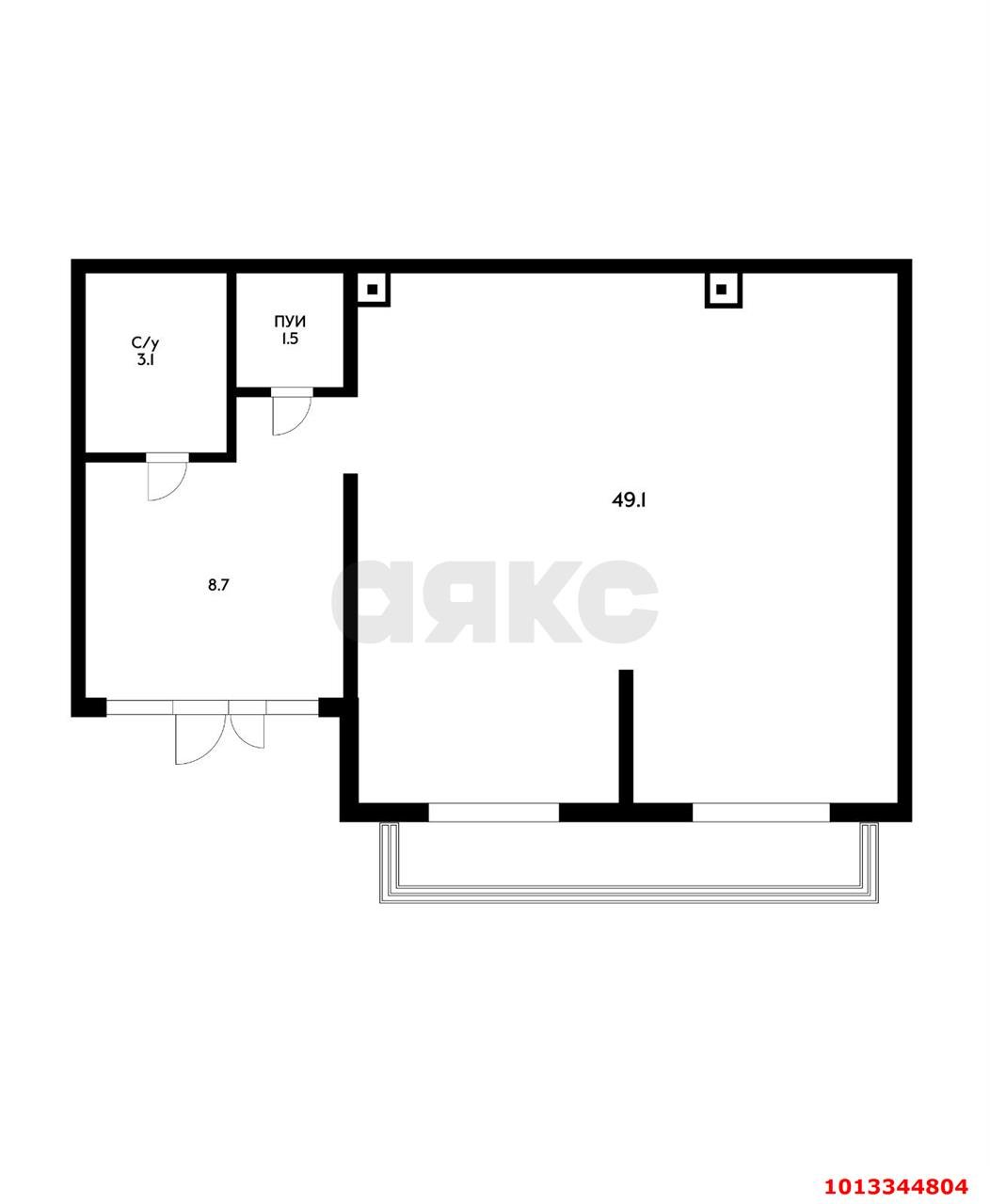 Фото №2: Коммерция 49 м² - Краснодар, Прикубанский внутригородской округ, мкр. жилой комплекс Ракурс, ул. имени Героя Ростовского, 8к3