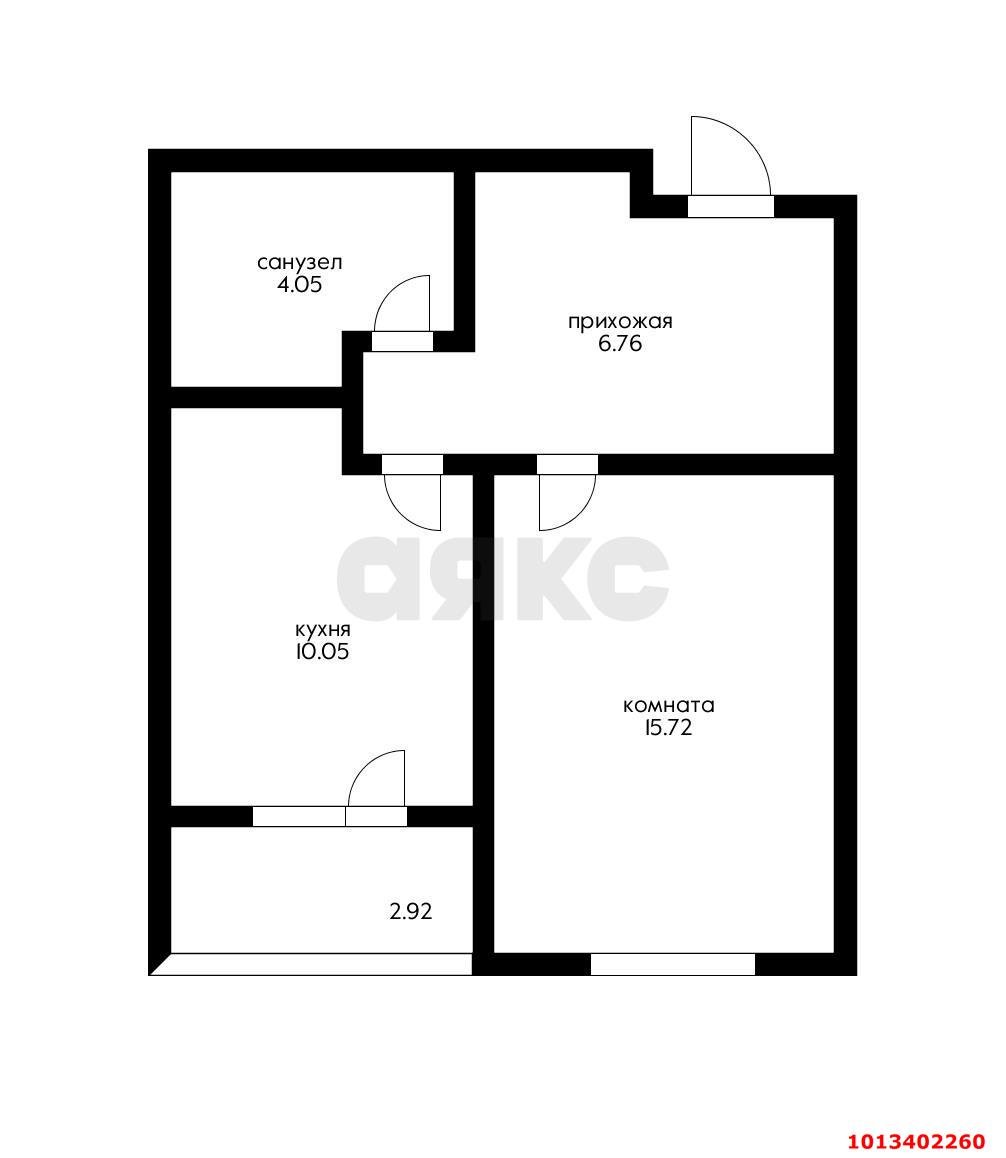 Фото №13: 1-комнатная квартира 42 м² - Краснодар, жилой комплекс Новая Португалия, ул. Пиренейская, 12