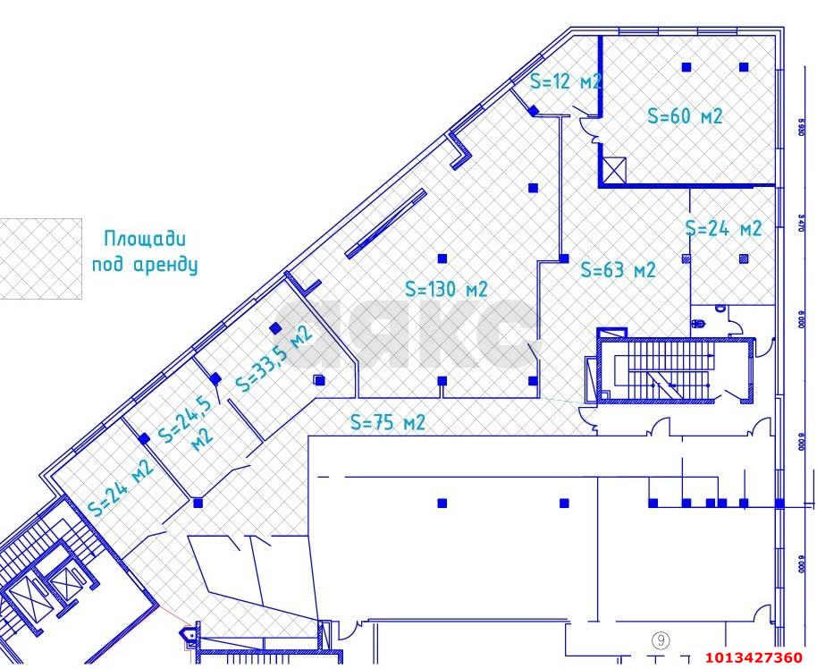 Фото №2: Офисное помещение 446 м² - Краснодар, Прикубанский внутригородской округ, мкр. Фестивальный, ул. имени Тургенева, 189/6