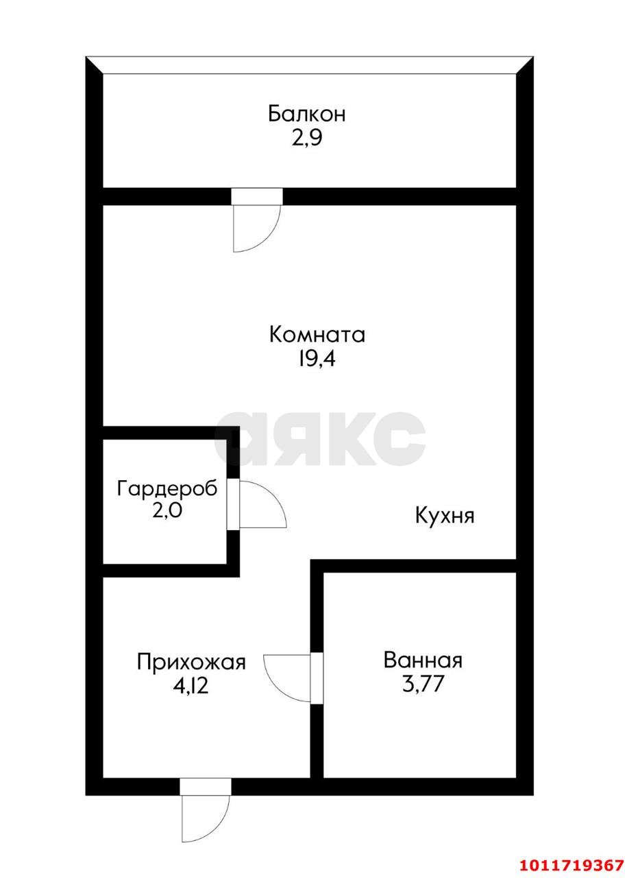 Фото №14: Студия 34 м² - Краснодар, жилой комплекс Жемчужина, ул. имени Ф.И. Шаляпина, 30/1к1