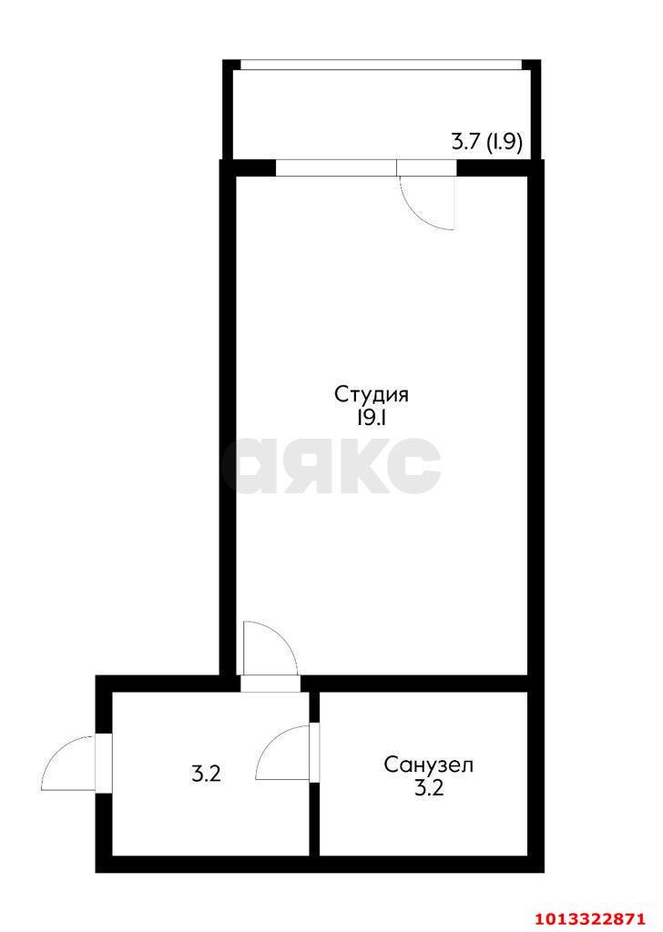 Фото №3: Студия 29 м² - Краснодар, Прикубанский внутригородской округ, ул. им. Сорока А.М., 4/1