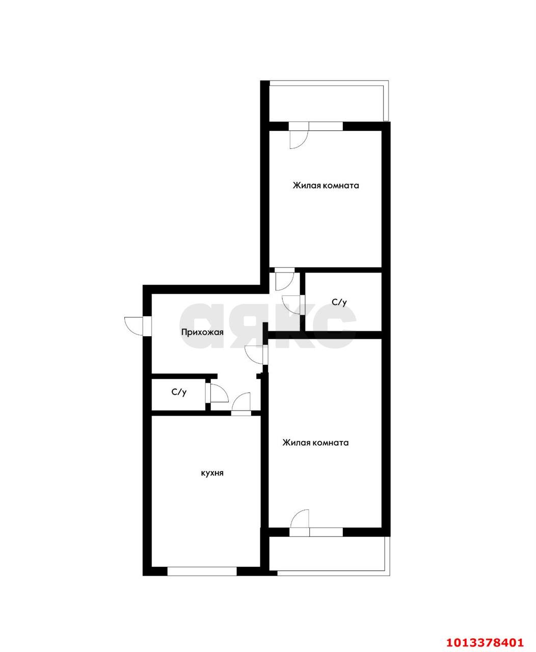 Фото №3: 2-комнатная квартира 70 м² - Краснодар, Гидростроителей, ул. Парусная, 20/2
