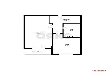 Фото №5: 1-комнатная квартира 36 м² - Краснодар, мкр. Музыкальный, ул. имени Мусоргского М.П., 26к1