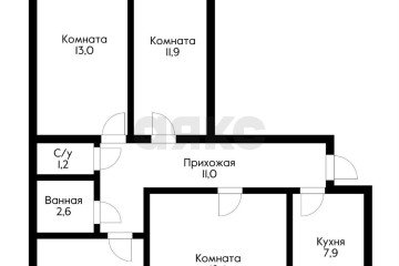 Фото №2: 4-комнатная квартира 74 м² - Краснодар, мкр. Центральный, ул. Красноармейская, 140