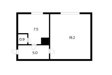 Фото №2: 1-комнатная квартира 31 м² - Краснодар, мкр. Центральный, ул. Ломоносова, 106