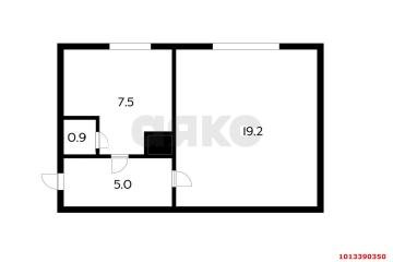 Фото №2: 1-комнатная квартира 31 м² - Краснодар, мкр. Центральный, ул. Ломоносова, 106