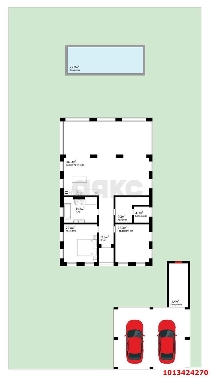 Фото №7: Дом 210 м² + 12 сот. - Елизаветинская, Кубань-2, ул. Удачная