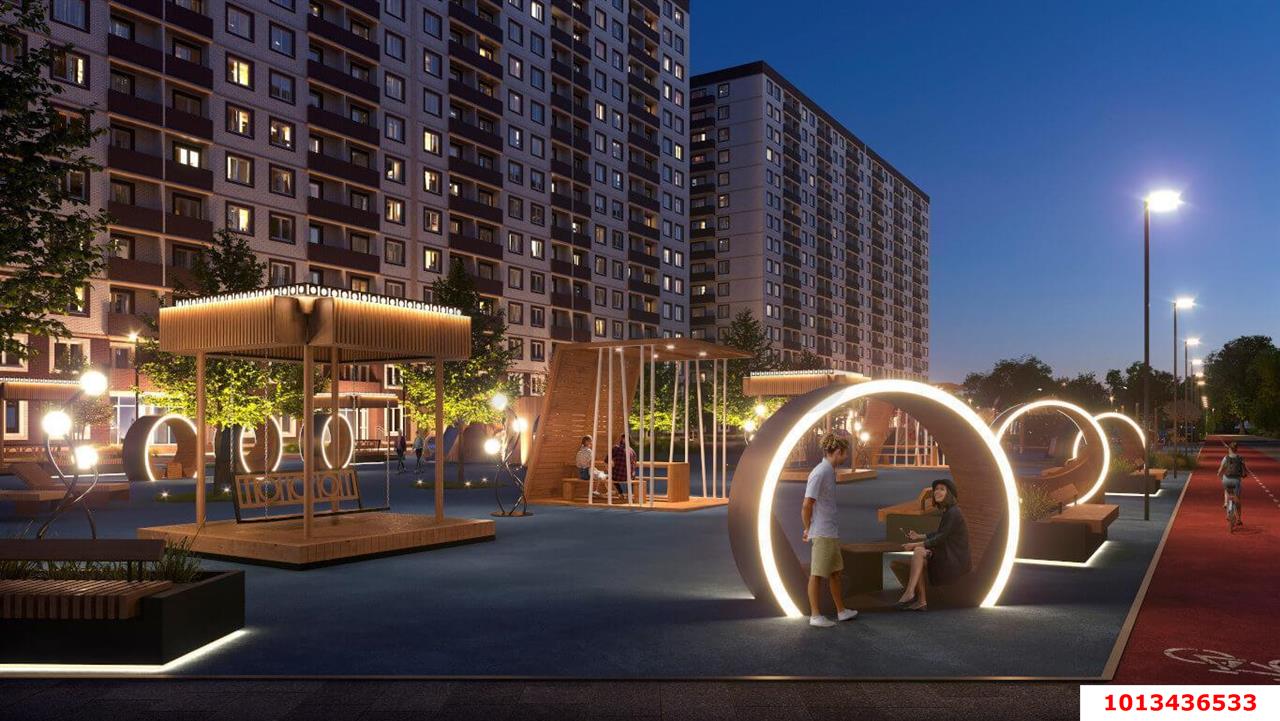 Фото №13: 1-комнатная квартира 37 м² - Краснодар, Прикубанский внутригородской округ, мкр. жилой комплекс Дыхание, ул. Лётчика Позднякова, 2к26