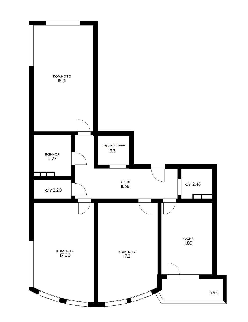 Фото №6: 3-комнатная квартира 95 м² - Краснодар, ЖК Альфа, ЖК Кино, Карасунский внутригородской округ, Хлопчато-бумажный Комбинат, мкр. жилой комплекс Кино, ул. Уральская, 100