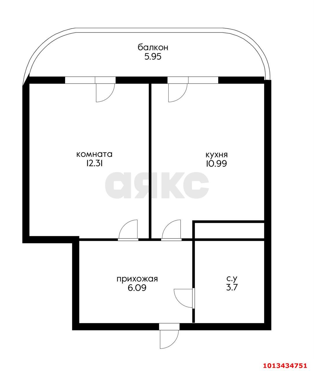 Фото №4: 1-комнатная квартира 40 м² - Краснодар, жилой комплекс Фонтаны, ул. Воронежская, 47/14