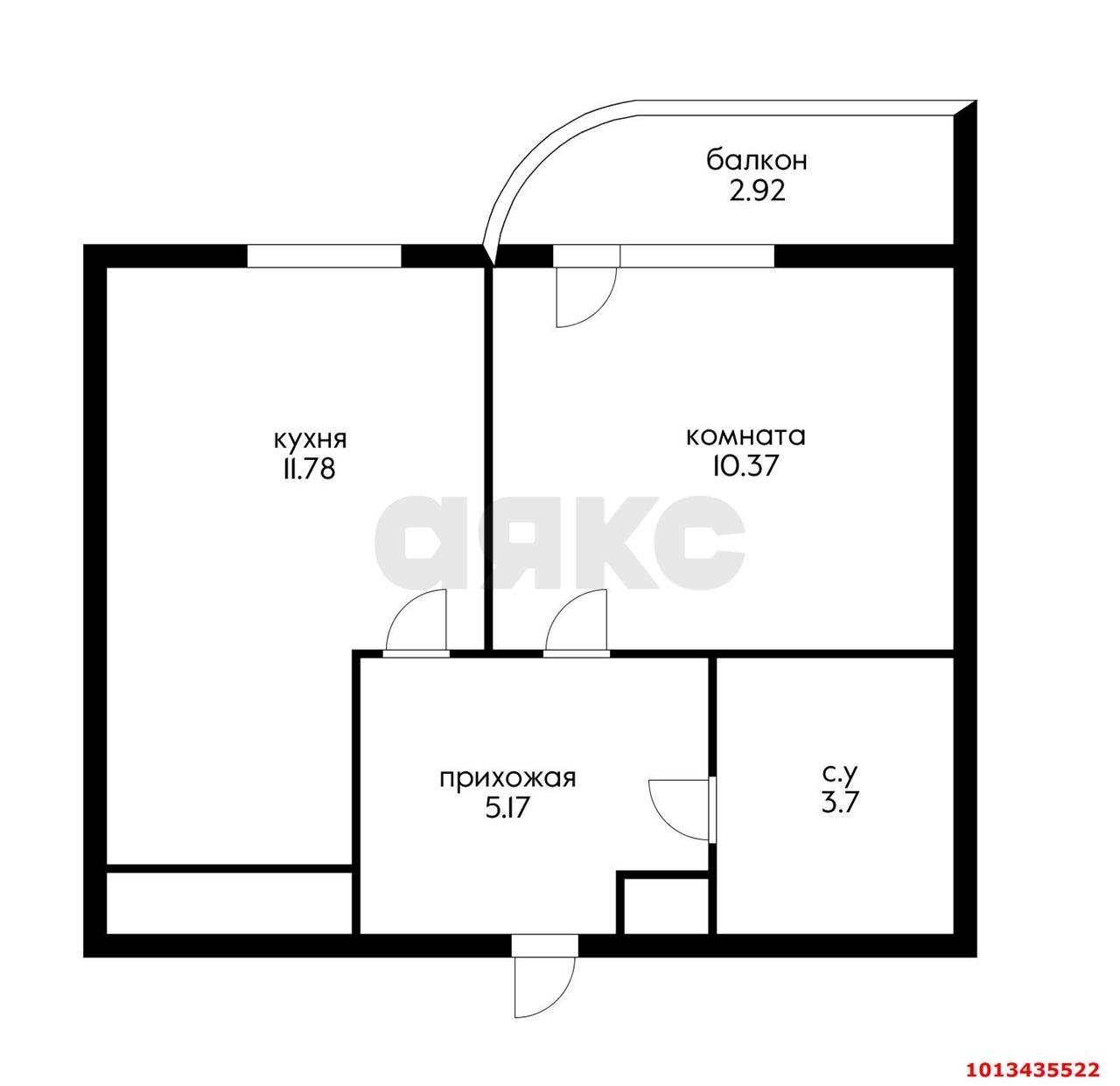 Фото №6: 1-комнатная квартира 34 м² - Краснодар, жилой комплекс Фонтаны, ул. Воронежская, 47/14