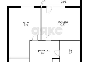 Фото №4: 1-комнатная квартира 34 м² - Краснодар, мкр. жилой комплекс Фонтаны, ул. Воронежская, 47/14