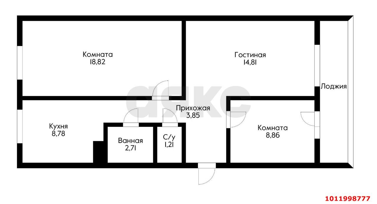 Фото №16: 3-комнатная квартира 68 м² - Ленина, Карасунский внутригородской округ, пер. Буковый, 14