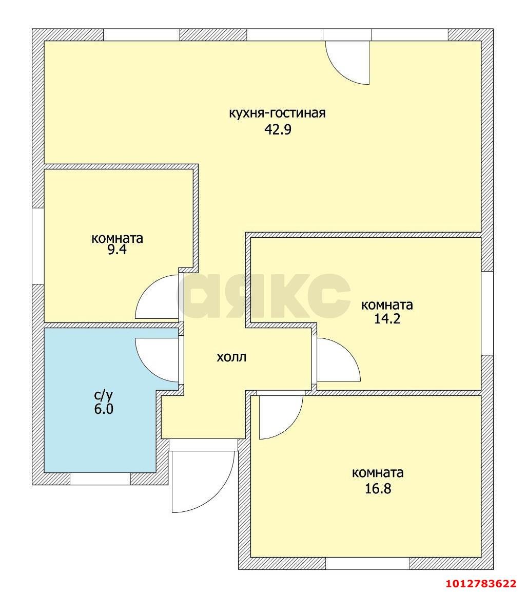 Фото №20: Дом 89 м² + 3 сот. - Яблоновский, п. коттеджный  Чёрное Море, ул. Депутатская, 5/9