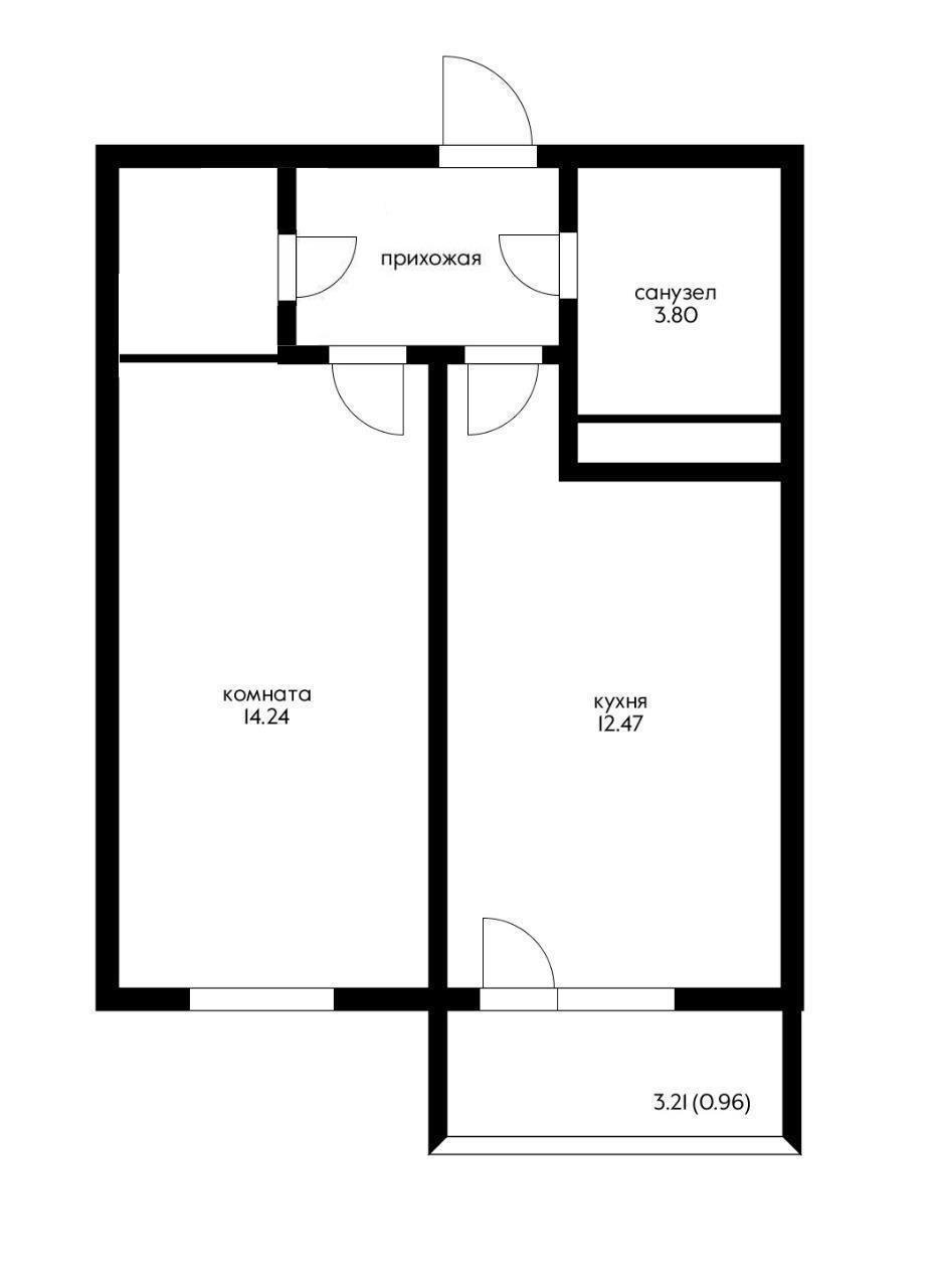 Фото №20: 1-комнатная квартира 40 м² - Краснодар, мкр. Карасунский внутригородской округ, ул. имени Снесарева, 17/1к2
