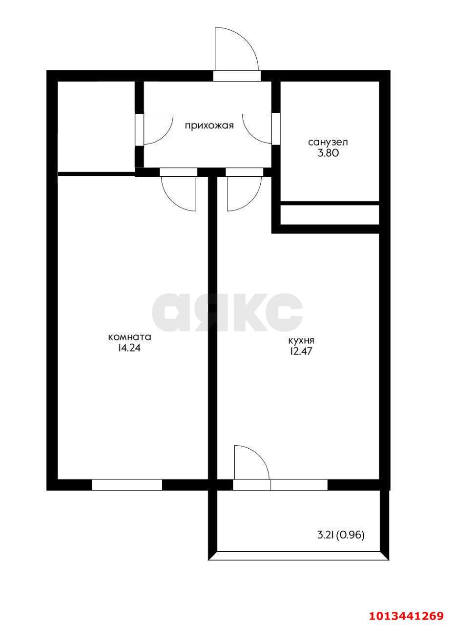 Фото №20: 1-комнатная квартира 40 м² - Краснодар, Гидростроителей, ул. Снесарева, 17/1к2