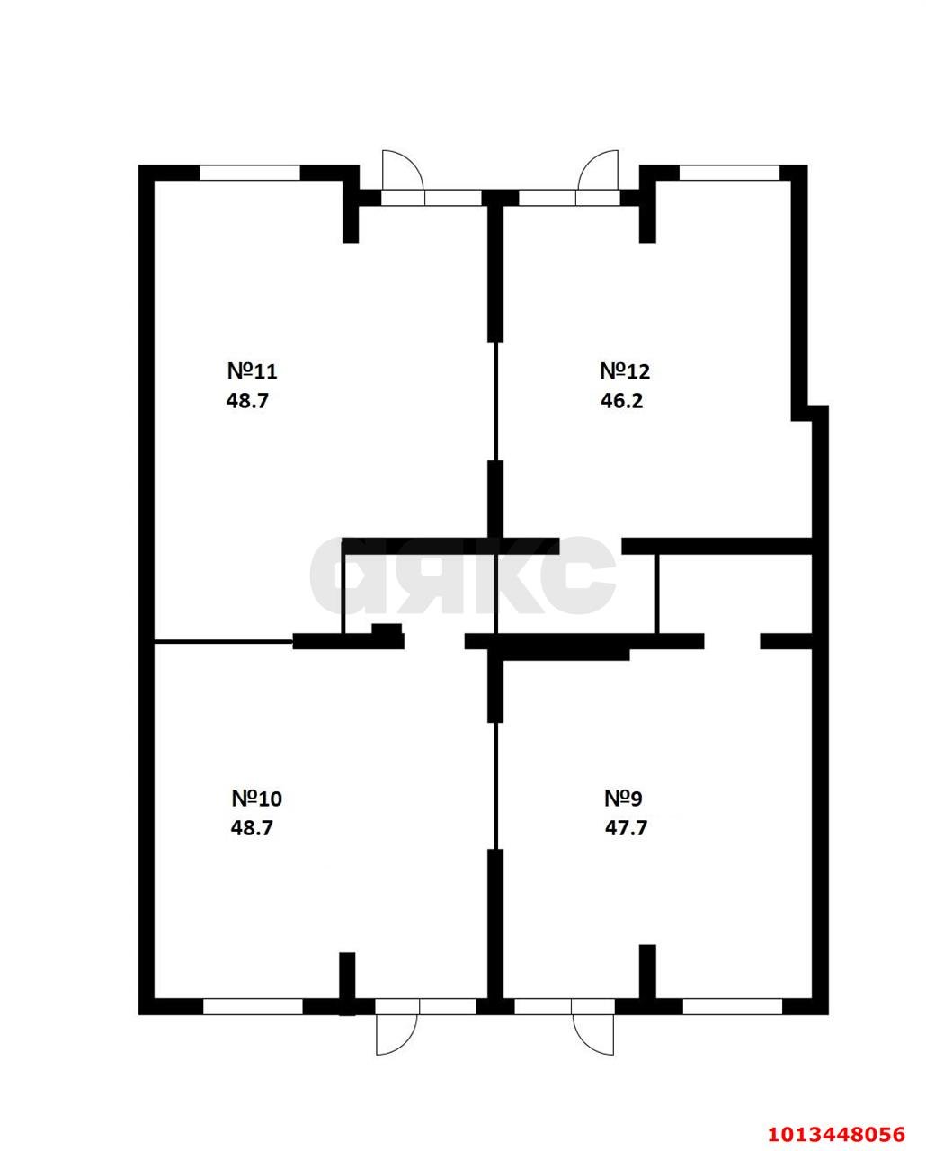Фото №9: Коммерция 47 м² - Южный, мкр. жилой комплекс История-2, ул. Казачья, 8к1