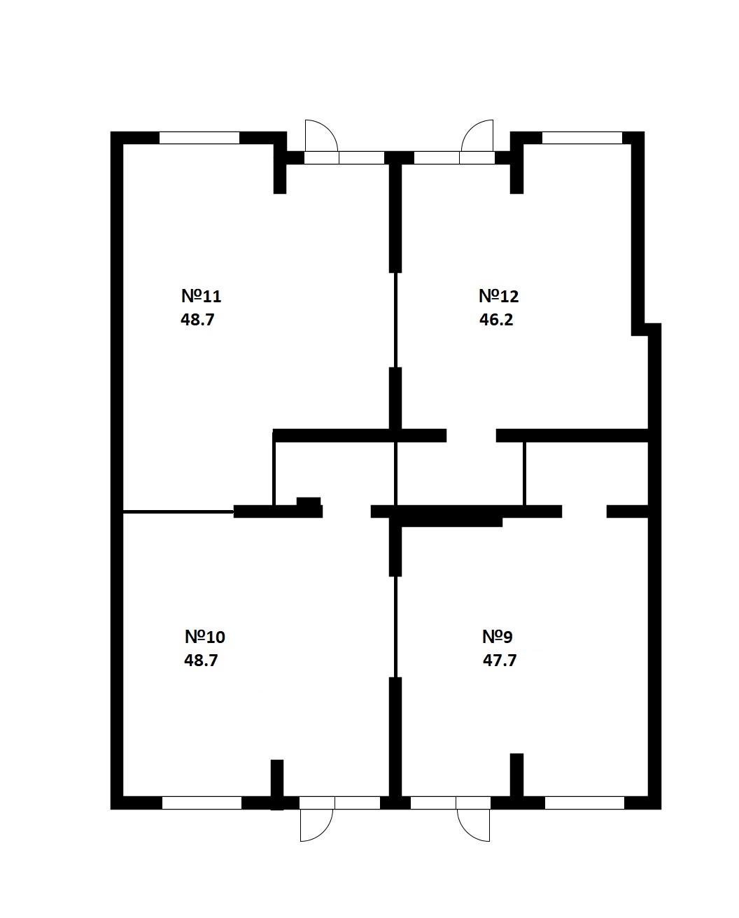 Фото №7: Коммерция 46 м² - Южный, мкр. жилой комплекс История-2
