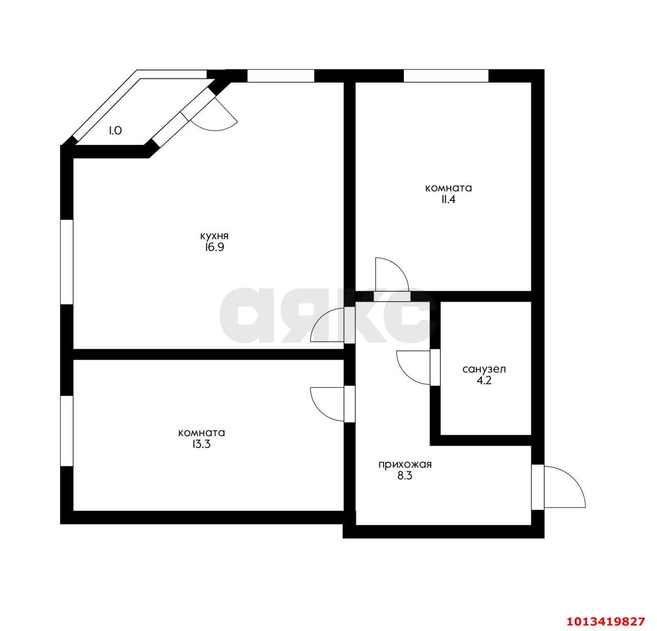 Фото №12: 2-комнатная квартира 57 м² - Краснодар, Прикубанский внутригородской округ, мкр. Новый, ул. 2-я Трудовая, 1